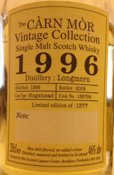 Longmorn 1996